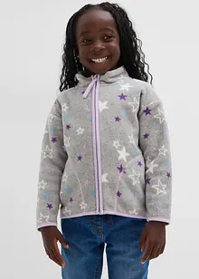 Giacca in pile morbido con dettagli a contrasto, bonprix Giacca in pile morbido con dettagli a contrasto, bonprix