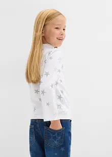 Maglia a maniche lunghe in misto cotone biologico elasticizzato (pacco da 2), bonprix Maglia a maniche lunghe in misto cotone biologico elasticizzato (pacco da 2), bonprix