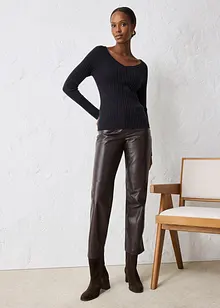 Maglione in filato fine di lana merino, bonprix Maglione in filato fine di lana merino, bonprix