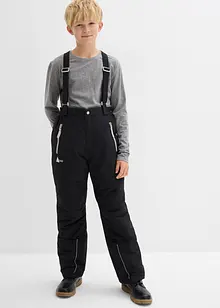 Pantaloni funzionali impermeabili con bretelle e dettagli riflettenti, bonprix Pantaloni funzionali impermeabili con bretelle e dettagli riflettenti, bonprix