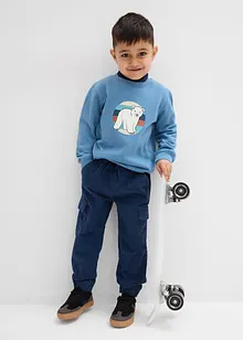 Pantaloni cargo termici in velluto a coste con fodera in jersey, regular fit, bonprix Pantaloni cargo termici in velluto a coste con fodera in jersey, regular fit, bonprix