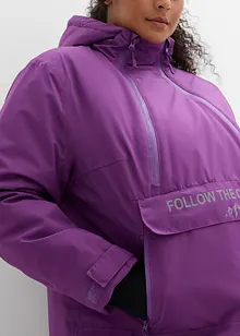 Giacca tecnica impermeabile da infilare con fodera in pile, bonprix Giacca tecnica impermeabile da infilare con fodera in pile, bonprix