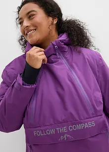 Giacca tecnica impermeabile da infilare con fodera in pile, bonprix Giacca tecnica impermeabile da infilare con fodera in pile, bonprix