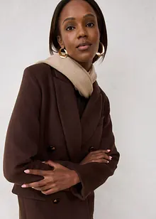 Cappotto stile blazer in morbido misto lana, bonprix Cappotto stile blazer in morbido misto lana, bonprix