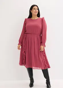 Abito di chiffon con volant, bonprix Abito di chiffon con volant, bonprix