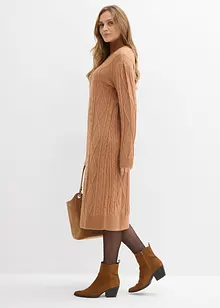 Abito in maglia a trecce, bonprix Abito in maglia a trecce, bonprix