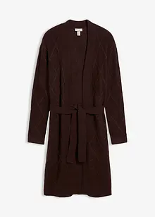 Maxi cardigan in maglia con motivo a rombi, bonprix Maxi cardigan in maglia con motivo a rombi, bonprix