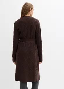Maxi cardigan in maglia con motivo a rombi, bonprix Maxi cardigan in maglia con motivo a rombi, bonprix