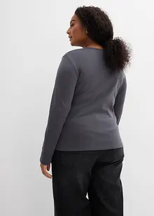 Maglia a maniche lunghe in puro cotone, bonprix Maglia a maniche lunghe in puro cotone, bonprix