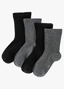 Calzini con bordo morbido e cotone biologico (pacco da 4 paia), bonprix Calzini con bordo morbido e cotone biologico (pacco da 4 paia), bonprix