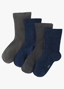 Calzini con bordo morbido e cotone biologico (pacco da 4 paia), bonprix Calzini con bordo morbido e cotone biologico (pacco da 4 paia), bonprix