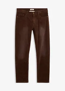 Pantaloni di velluto a coste elasticizzato effetto lavato regular fit, straight, bonprix Pantaloni di velluto a coste elasticizzato effetto lavato regular fit, straight, bonprix
