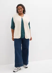 Maglia serafino in cotone con bottoni, bonprix Maglia serafino in cotone con bottoni, bonprix