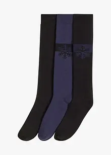 Calzettoni termici con interno in spugna morbida e cotone biologico (pacco da 3 paia), bonprix Calzettoni termici con interno in spugna morbida e cotone biologico (pacco da 3 paia), bonprix