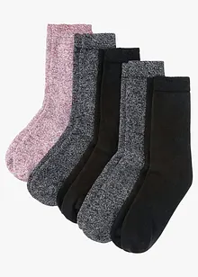 Calzini termici di spugna con cotone biologico (pacco da 5 paia), bonprix Calzini termici di spugna con cotone biologico (pacco da 5 paia), bonprix