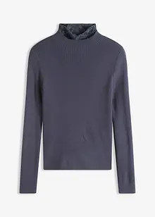 Maglione a coste in misto viscosa fluente, bonprix Maglione a coste in misto viscosa fluente, bonprix