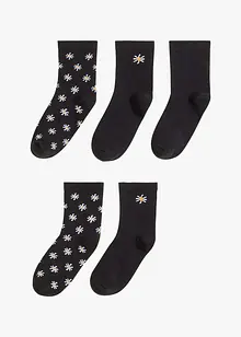 Calzini con bordo che non segna con cotone biologico (pacco da 5 paia), bonprix Calzini con bordo che non segna con cotone biologico (pacco da 5 paia), bonprix