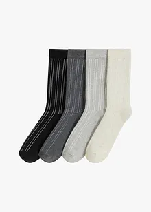 Calzini termici foderati in spugna in misto cotone biologico (pacco da 4), bonprix Calzini termici foderati in spugna in misto cotone biologico (pacco da 4), bonprix