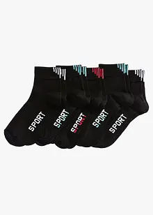 Calzini sportivi con scritta (pacco da 5 paia), bonprix Calzini sportivi con scritta (pacco da 5 paia), bonprix