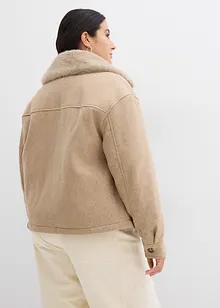 Giacca invernale in simil lana, bonprix Giacca invernale in simil lana, bonprix