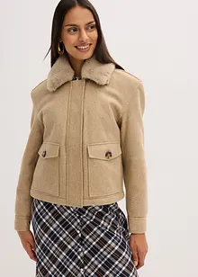 Giacca invernale in simil lana, bonprix Giacca invernale in simil lana, bonprix