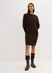 Abito in maglia a trecce, bonprix Abito in maglia a trecce, bonprix