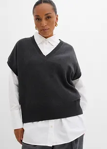Gilet in maglia di puro cotone, bonprix Gilet in maglia di puro cotone, bonprix