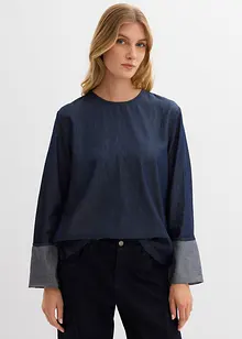 Blusa di jeans a maniche larghe, bonprix Blusa di jeans a maniche larghe, bonprix