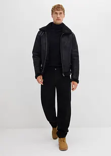 Maglione a collo alto in filato fine con lana merino, slim fit, bonprix Maglione a collo alto in filato fine con lana merino, slim fit, bonprix