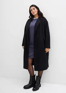 Abito in felpa con manica a 3/4 e interno garzato morbido, bonprix Abito in felpa con manica a 3/4 e interno garzato morbido, bonprix