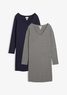 Abito in jersey di viscosa (pacco da 2), bonprix Abito in jersey di viscosa (pacco da 2), bonprix