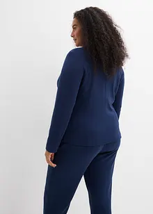 Blazer in felpa con viscosa fluente, bonprix Blazer in felpa con viscosa fluente, bonprix