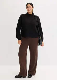 Pantaloni in maglia di soffice misto viscosa, bonprix Pantaloni in maglia di soffice misto viscosa, bonprix