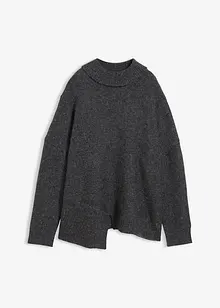 Maglione in misto lana con fondo asimmetrico, bonprix Maglione in misto lana con fondo asimmetrico, bonprix