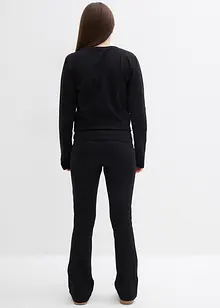 Maglia a maniche lunghe e pantaloni di jersey a coste (set 2 pezzi), bonprix Maglia a maniche lunghe e pantaloni di jersey a coste (set 2 pezzi), bonprix