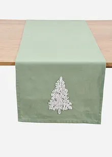 Runner tavolo in cotone biologico con ricami in punto spugna, bonprix Runner tavolo in cotone biologico con ricami in punto spugna, bonprix