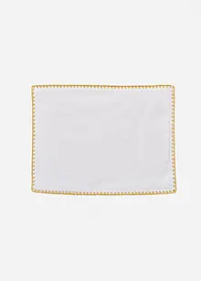 Tovagliette americane in cotone biologico con bordo lucido (pacco da 2), bonprix Tovagliette americane in cotone biologico con bordo lucido (pacco da 2), bonprix