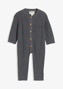 Tutina in maglia di puro cotone biologico, bonprix Tutina in maglia di puro cotone biologico, bonprix