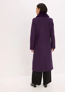 Cappotto con collo in pelliccia sintetica staccabile, bonprix Cappotto con collo in pelliccia sintetica staccabile, bonprix