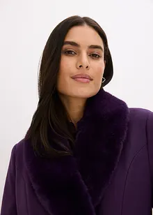 Cappotto con collo in pelliccia sintetica staccabile, bonprix Cappotto con collo in pelliccia sintetica staccabile, bonprix