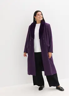 Cappotto con collo in pelliccia sintetica staccabile, bonprix Cappotto con collo in pelliccia sintetica staccabile, bonprix
