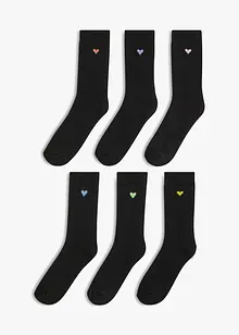 Calzini termici con ricami e cotone biologico (pacco da 6 paia), bonprix Calzini termici con ricami e cotone biologico (pacco da 6 paia), bonprix
