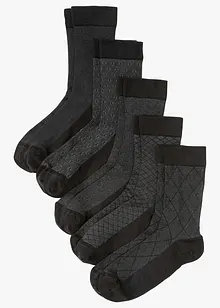 Calzini con bordo morbido (pacco da 5 paia) con cotone biologico, bonprix Calzini con bordo morbido (pacco da 5 paia) con cotone biologico, bonprix