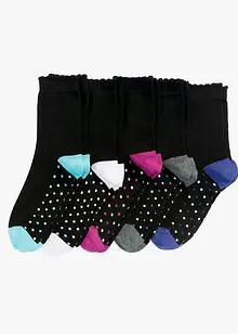 Calzini da donna (pacco da 5 paia) con cotone biologico, bonprix Calzini da donna (pacco da 5 paia) con cotone biologico, bonprix