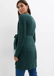 Cardigan prémaman extra lungo e abito di maglia in misto cotone, bonprix Cardigan prémaman extra lungo e abito di maglia in misto cotone, bonprix