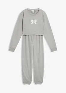 Tuta da casa con morbido cotone e felpa dal taglio corto, bonprix Tuta da casa con morbido cotone e felpa dal taglio corto, bonprix