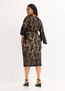 Abito in pizzo con inserto di satin, bonprix Abito in pizzo con inserto di satin, bonprix