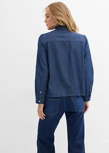 Camicia in denim in puro cotone con volants, bonprix Camicia in denim in puro cotone con volants, bonprix