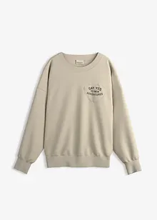 Felpa oversize in misto cotone morbido, bonprix Felpa oversize in misto cotone morbido, bonprix