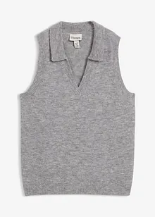 Gilet in maglia con lana d'alpaca, bonprix Gilet in maglia con lana d'alpaca, bonprix